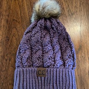 Brand new CC fleece lined Pom hat